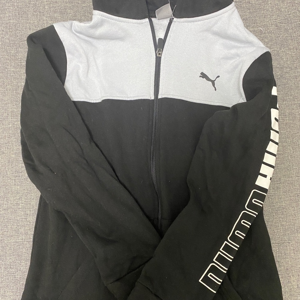 Brand new Puma zip hoodie vest size Large youth